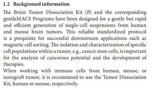 [044.130-095-942] Brain Tumor Dissociation Kit (P), human [Kit]